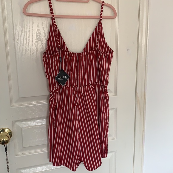 Red pin stripe jumper - Picture 3 of 3